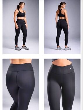 CompressionZ Super High-Rise Black Performance Leggings - Women's